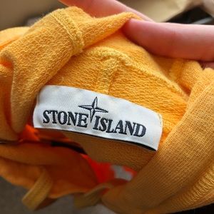 NWOT Stone Island Yellow Hoodie